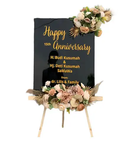 Papan Bunga Akrilik Long Hurai