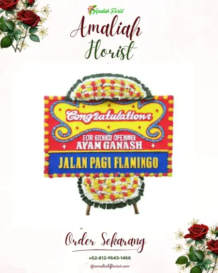 Sewa Papan Bunga Long Hurai